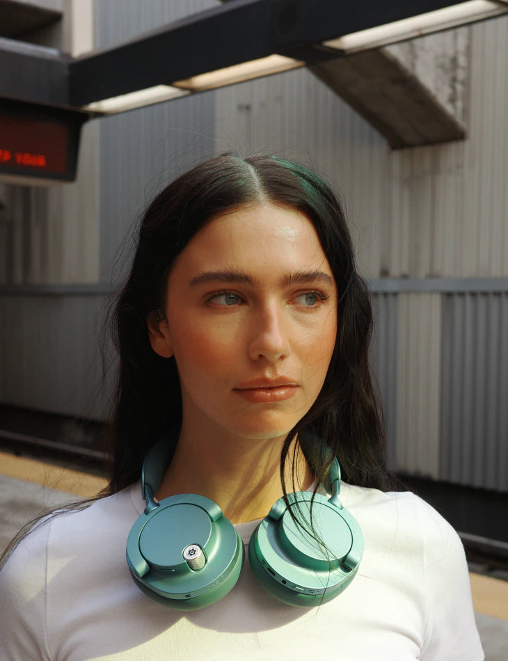 Person listening with Daisy One headphones