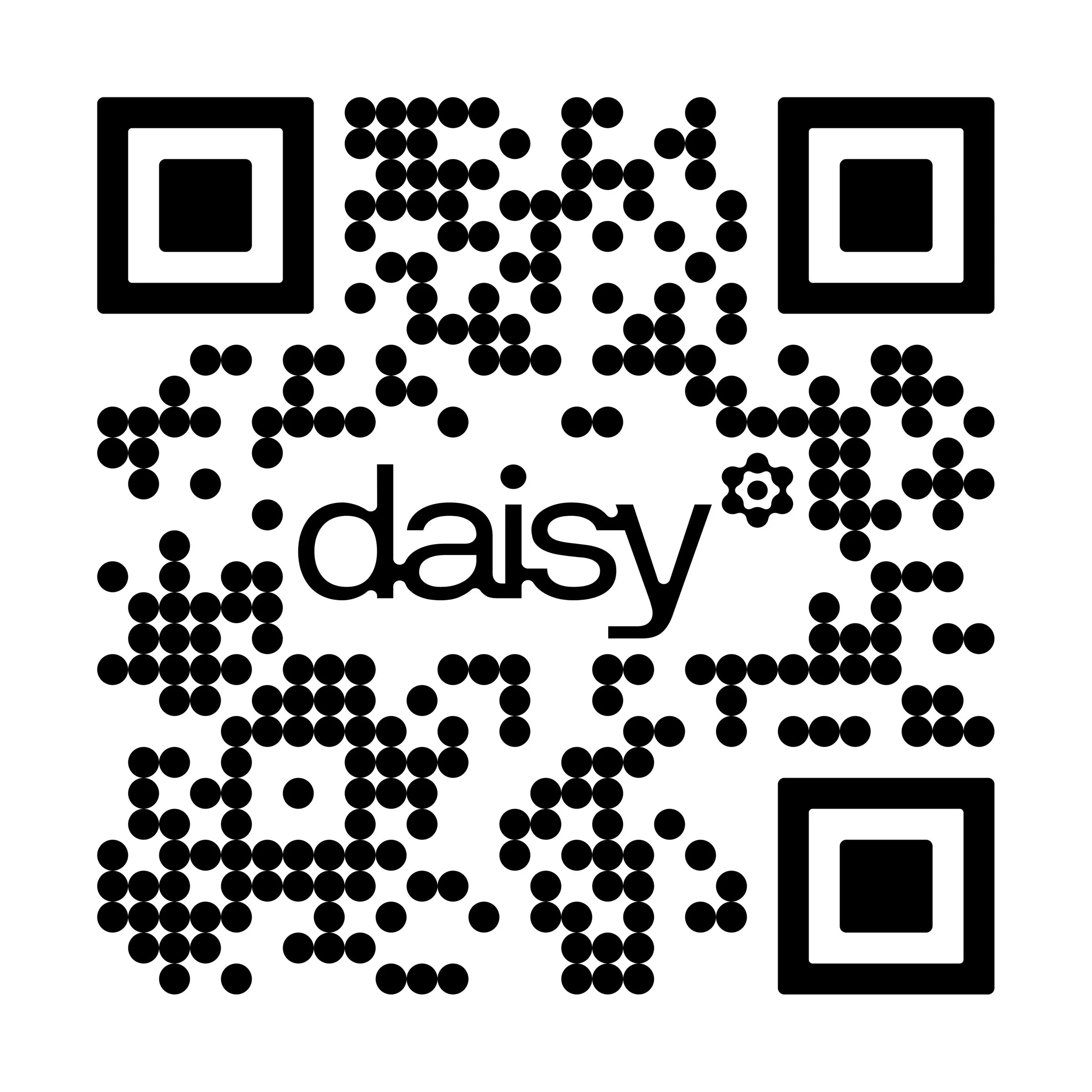 Daisy mobile app QR code